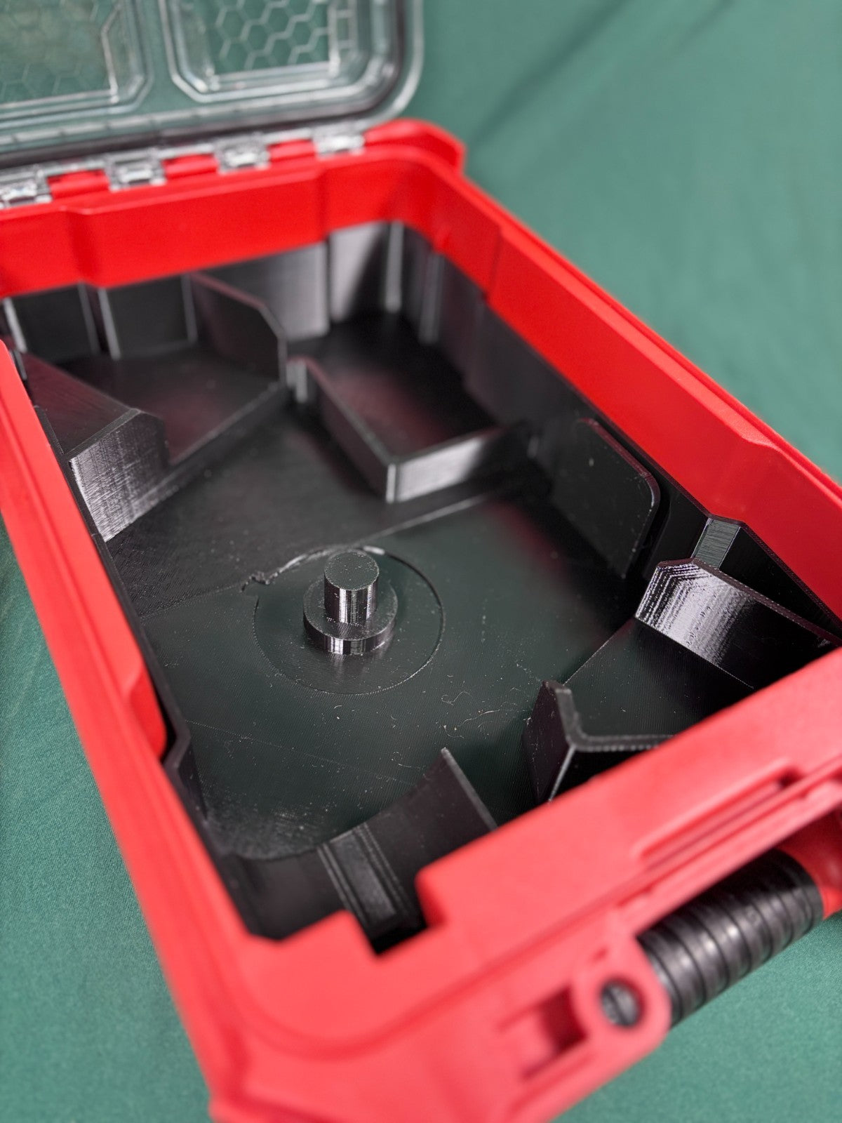 M18 Grinder Organizer Milwaukee Packout Insert PETG USA Made Battery Wheel Store