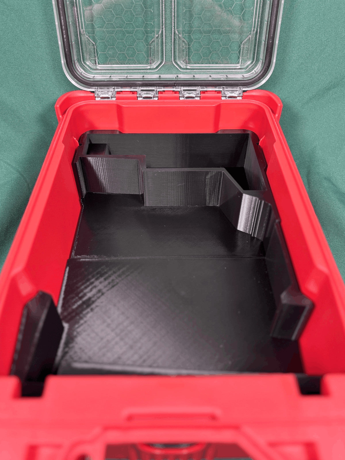 M12 Pin Nailer Organizer Milwaukee Packout Insert PETG USA Made Battery Pin Nail