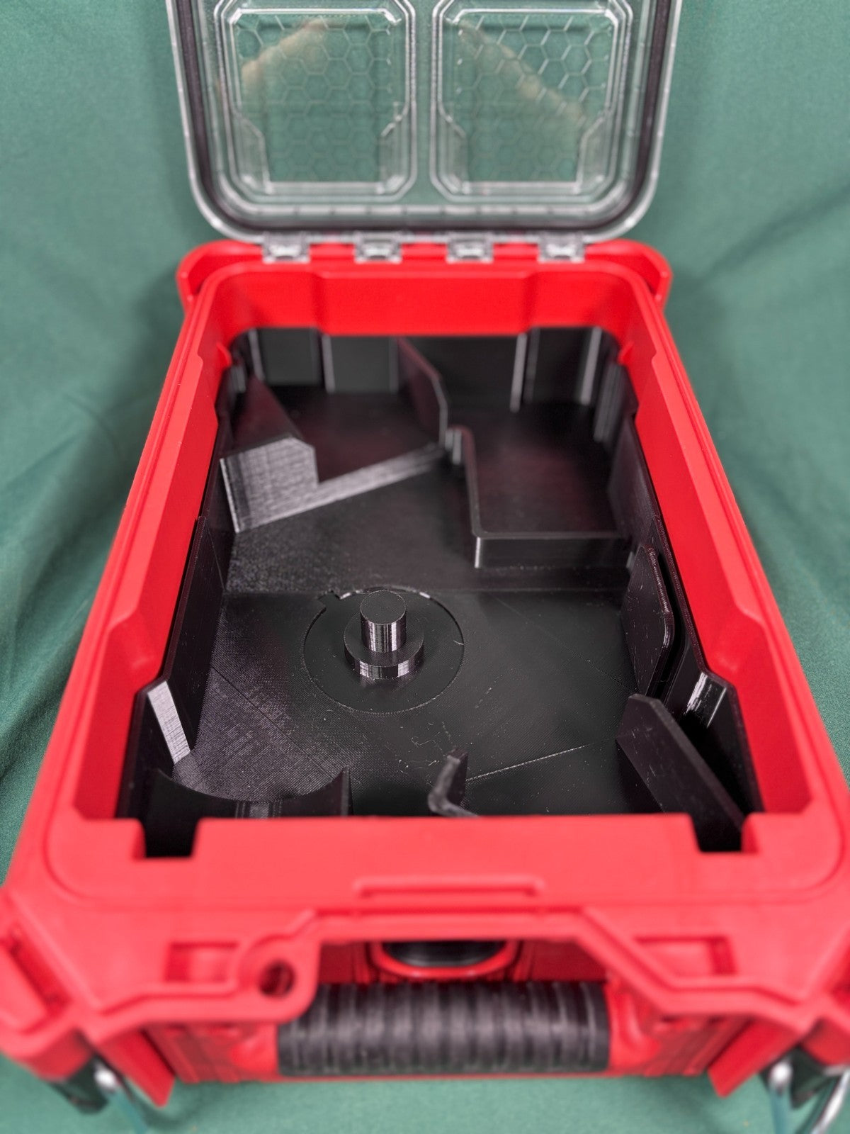 M18 Grinder Organizer Milwaukee Packout Insert PETG USA Made Battery Wheel Store