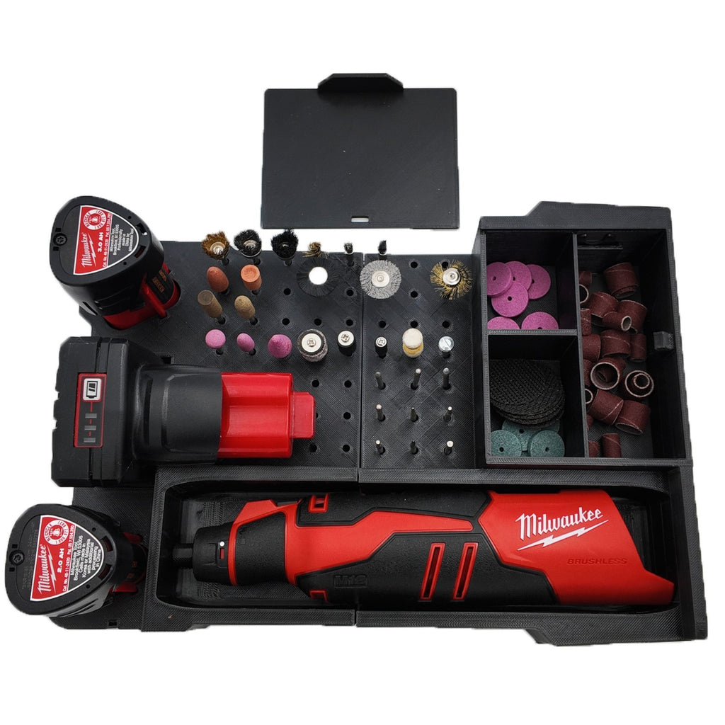 M12 Rotary Tool Organizer Milwaukee Packout PETG USA Made - Beats $40 Prices