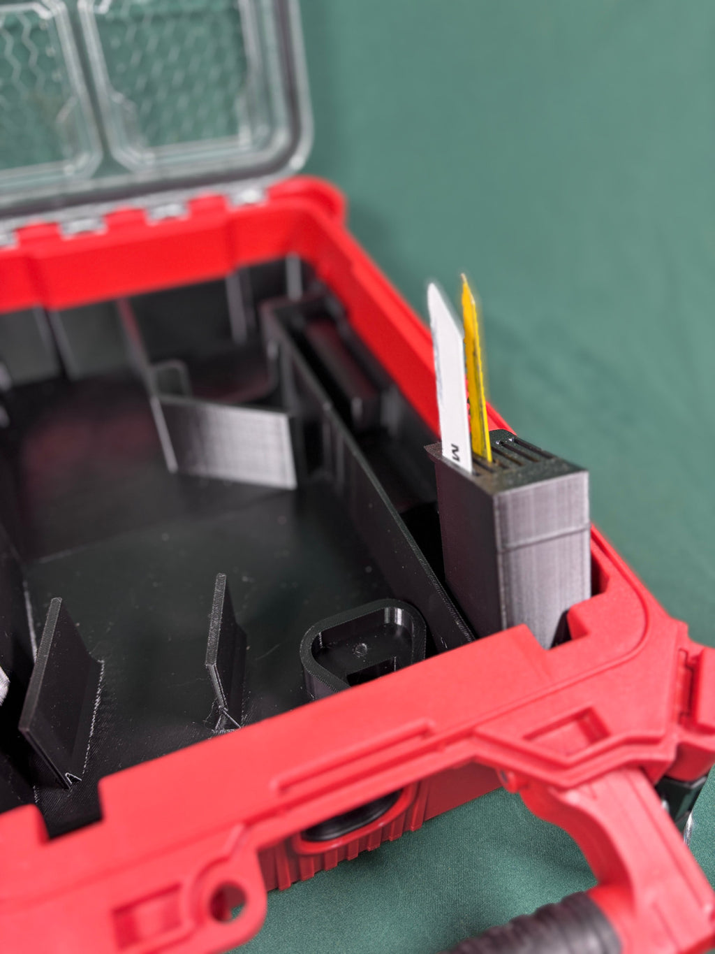 M12 Hackzall Organizer Milwaukee Packout Insert PETG USA Made Blade Storage