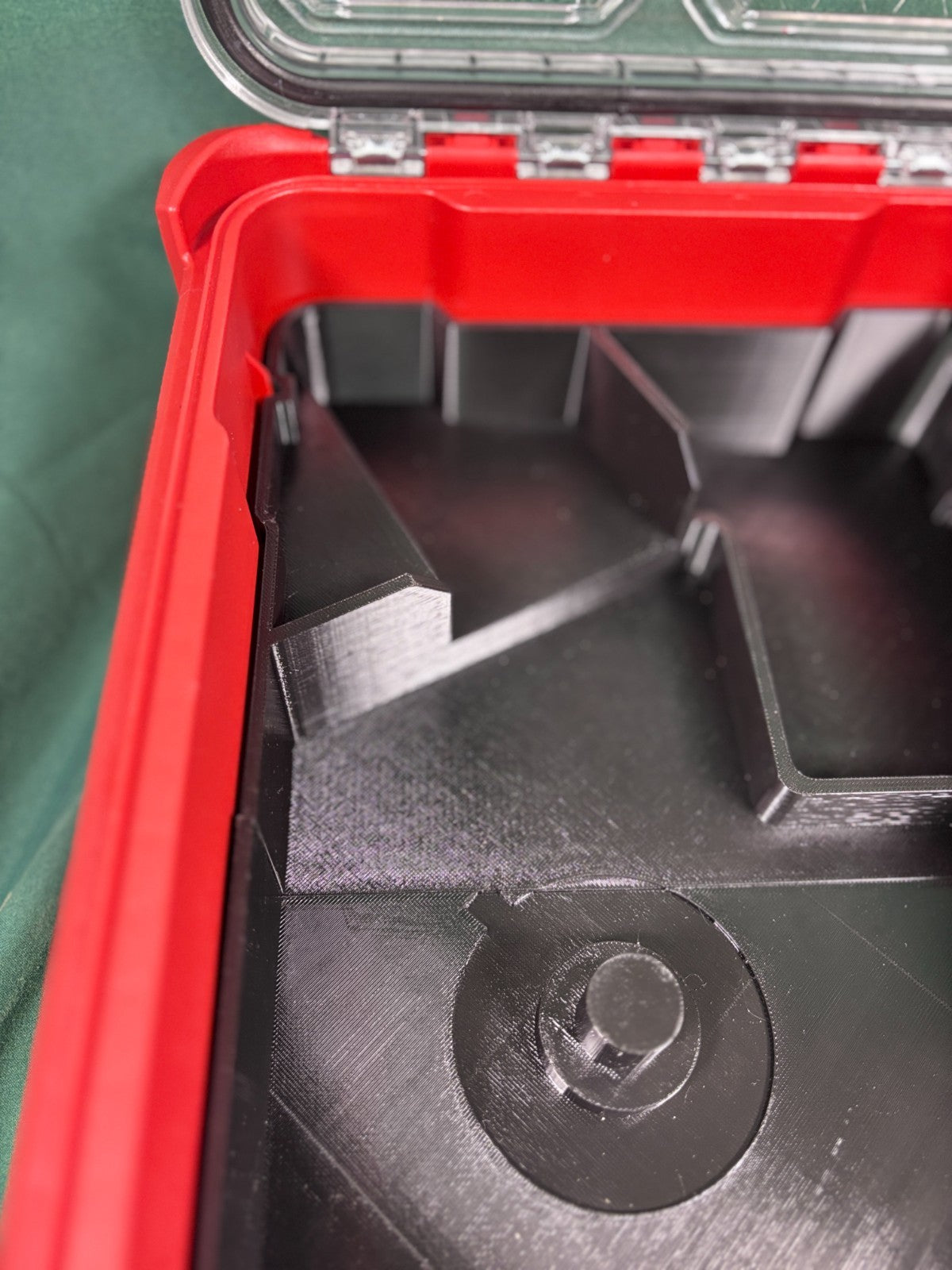 M18 Grinder Organizer Milwaukee Packout Insert PETG USA Made Battery Wheel Store