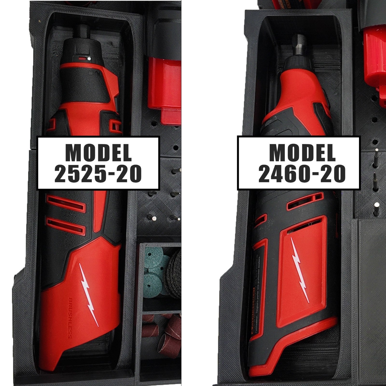 M12 Rotary Tool Organizer Milwaukee Packout PETG USA Made - Beats $40 Prices