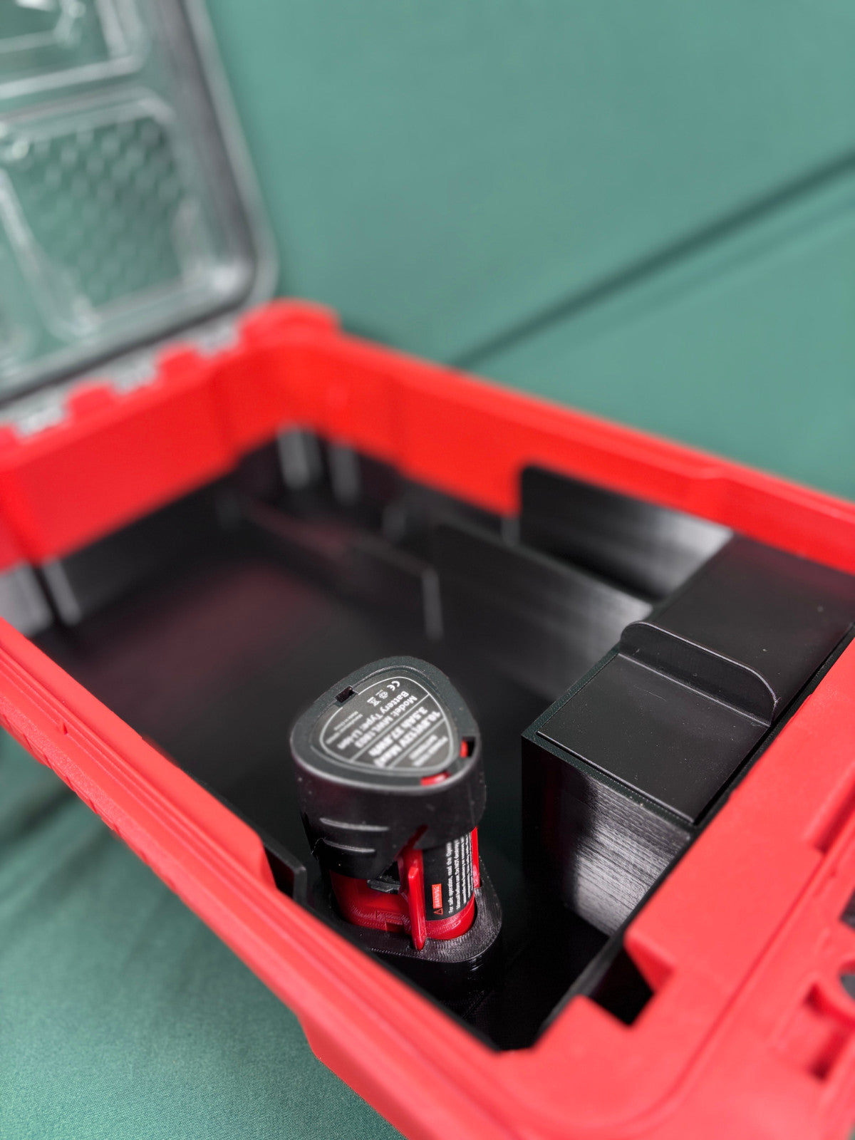 M12 Jigsaw Organizer Milwaukee Packout Insert PETG USA Made Battery Blade Store