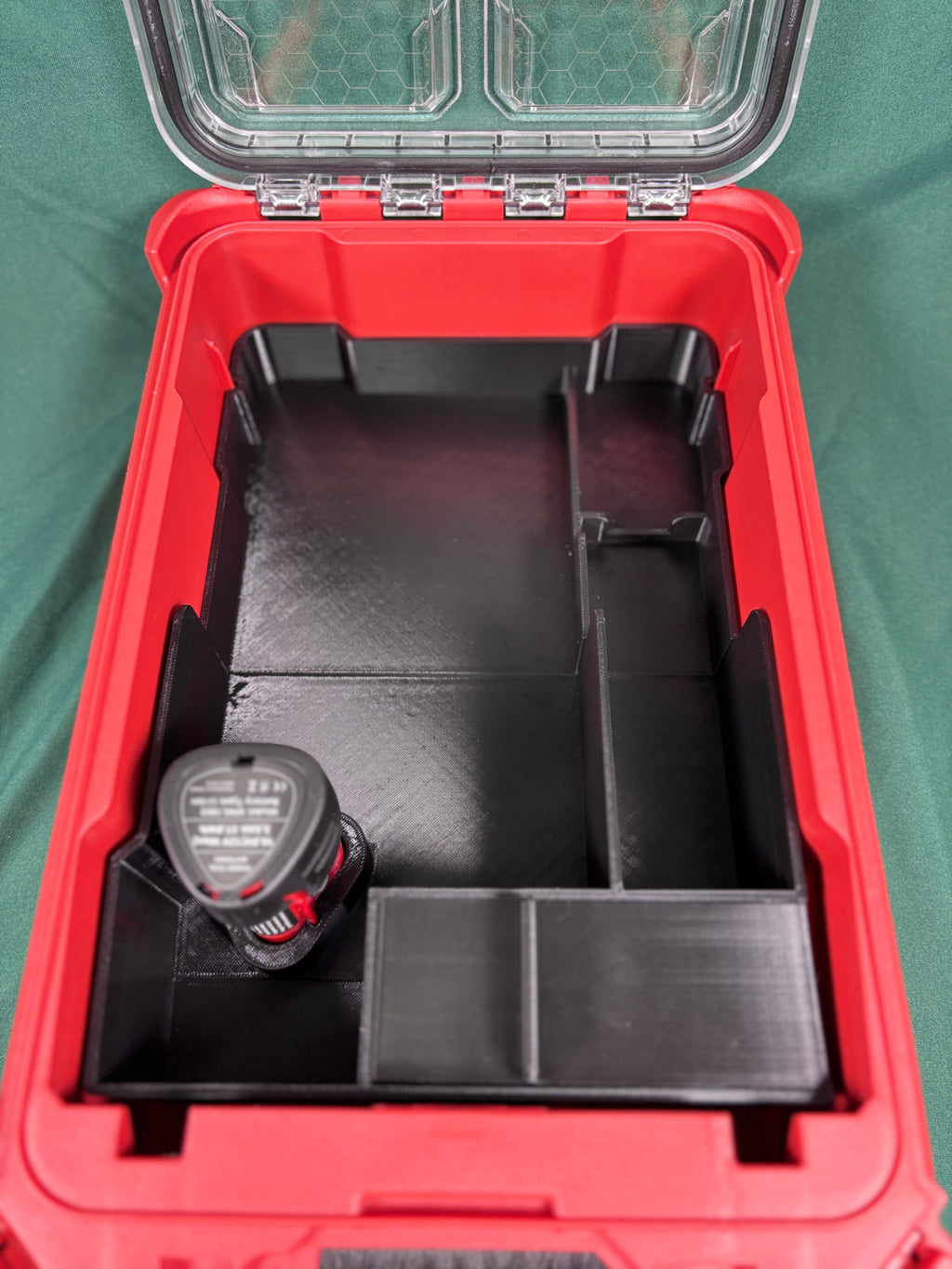 M12 Jigsaw Organizer Milwaukee Packout Insert PETG USA Made Battery Blade Store