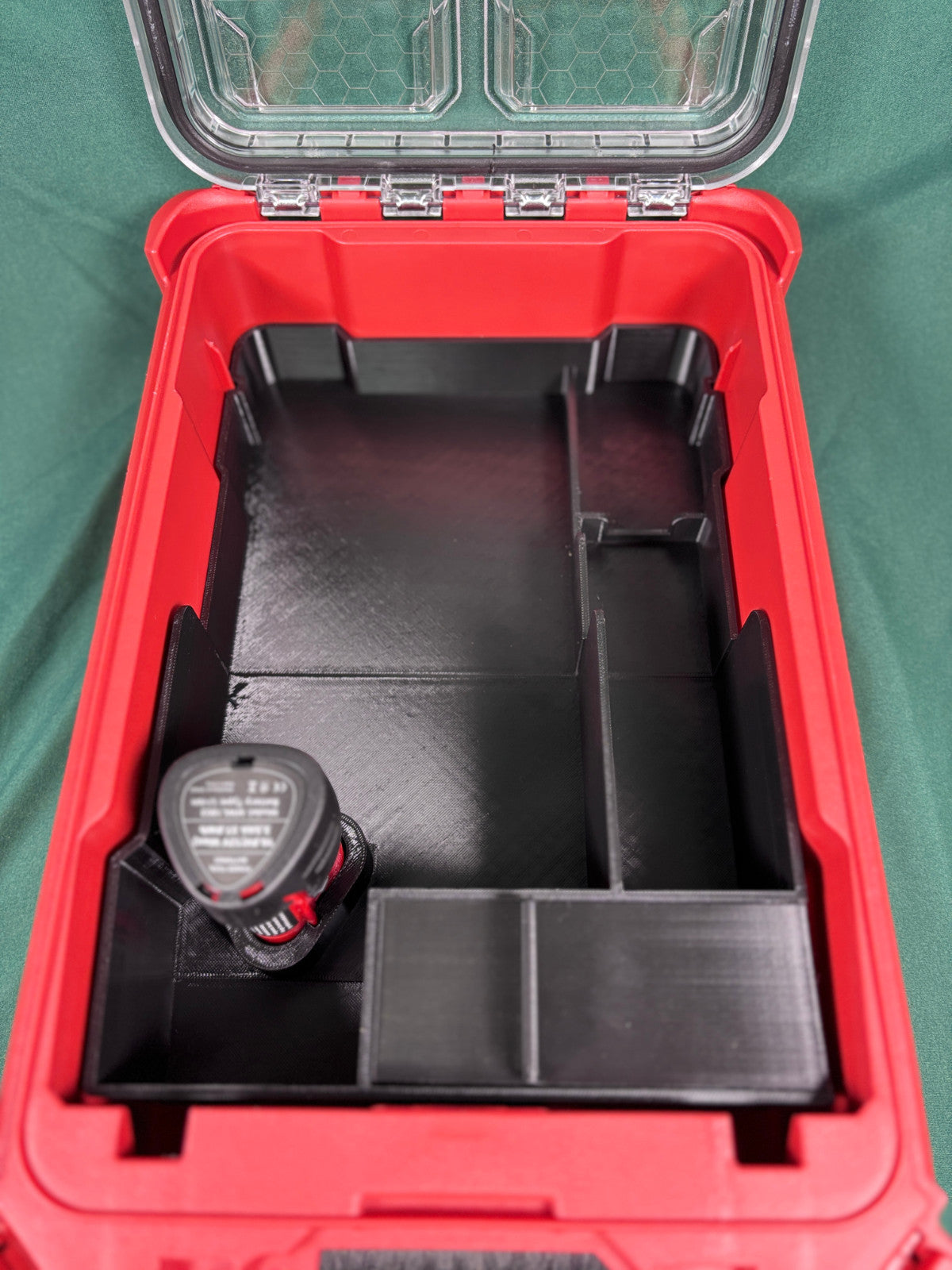 M12 Jigsaw Organizer Milwaukee Packout Insert PETG USA Made Battery Blade Store