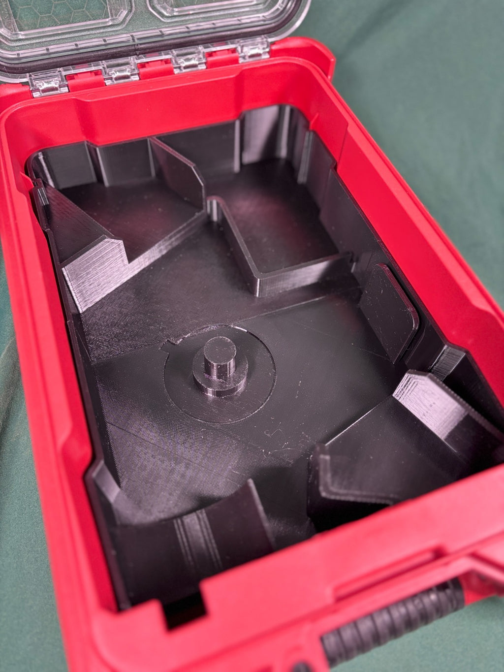 M18 Grinder Organizer Milwaukee Packout Insert PETG USA Made Battery Wheel Store
